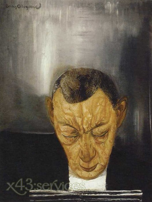 Boris Grigoriev - Portrait des Komponisten Rachmaninov - Portrait of Composer Rachmaninov